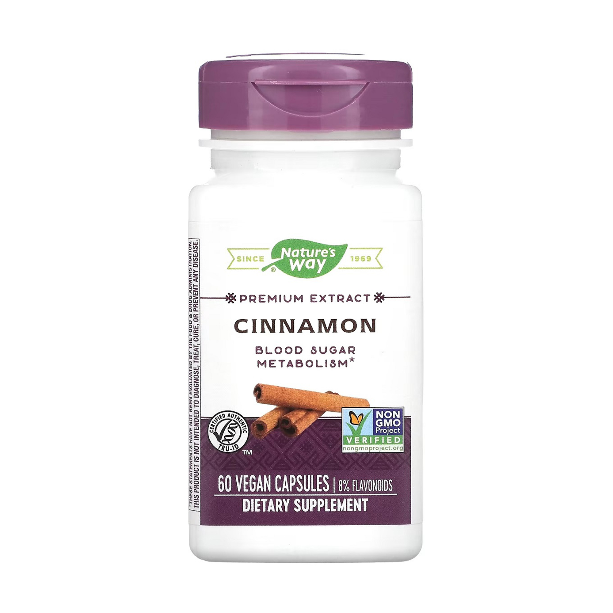 Кориця Nature's Way Premium Extract Cinnamon, 60 вегетаріанських капсул